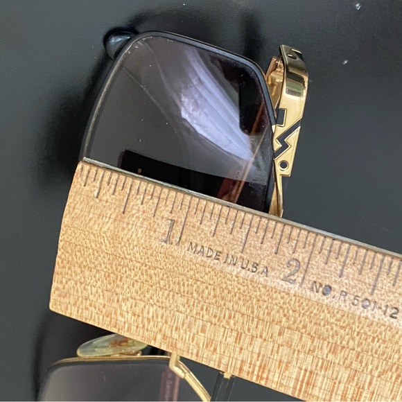 Rare Vintage CAZAL 966 302 Black & Gold Metal Frame UV Protection Sunglasses - Picture 11 of 16